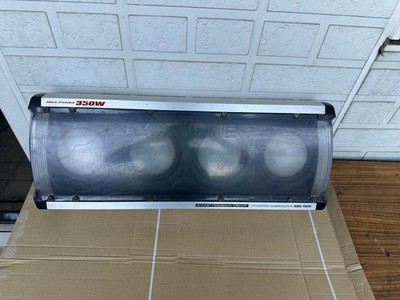 ALPINE SWE-1900 Powered Subwoofer Box Car Audio Enclosed Speaker Silver Japan