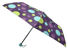 Storm Duds Jazzy Minis 42 Mini Folding Umbrella W/Tropical Bubbles - Turquoise