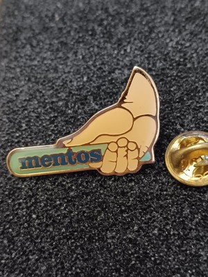 Anstecknadeln Anstecknadel Emaille 60 Lebensmittel Süßigkeiten BONBON LOGO ''Mentos'' 