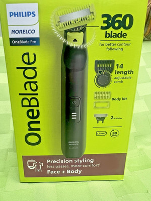 Philips Norelco OneBlade Pro 360 Face + Body Electric Shaver - QP6542/70 SEALED