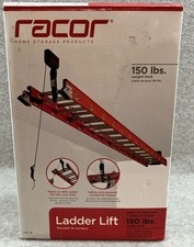 Racor Ceiling Ladder Storage Lift 150 Lbs Max Garage Storage Unit Ldl-1b Racor Ceiling Ladder Storage Lift 150 Lbs Max Garage Storage Unit Ldl-1b