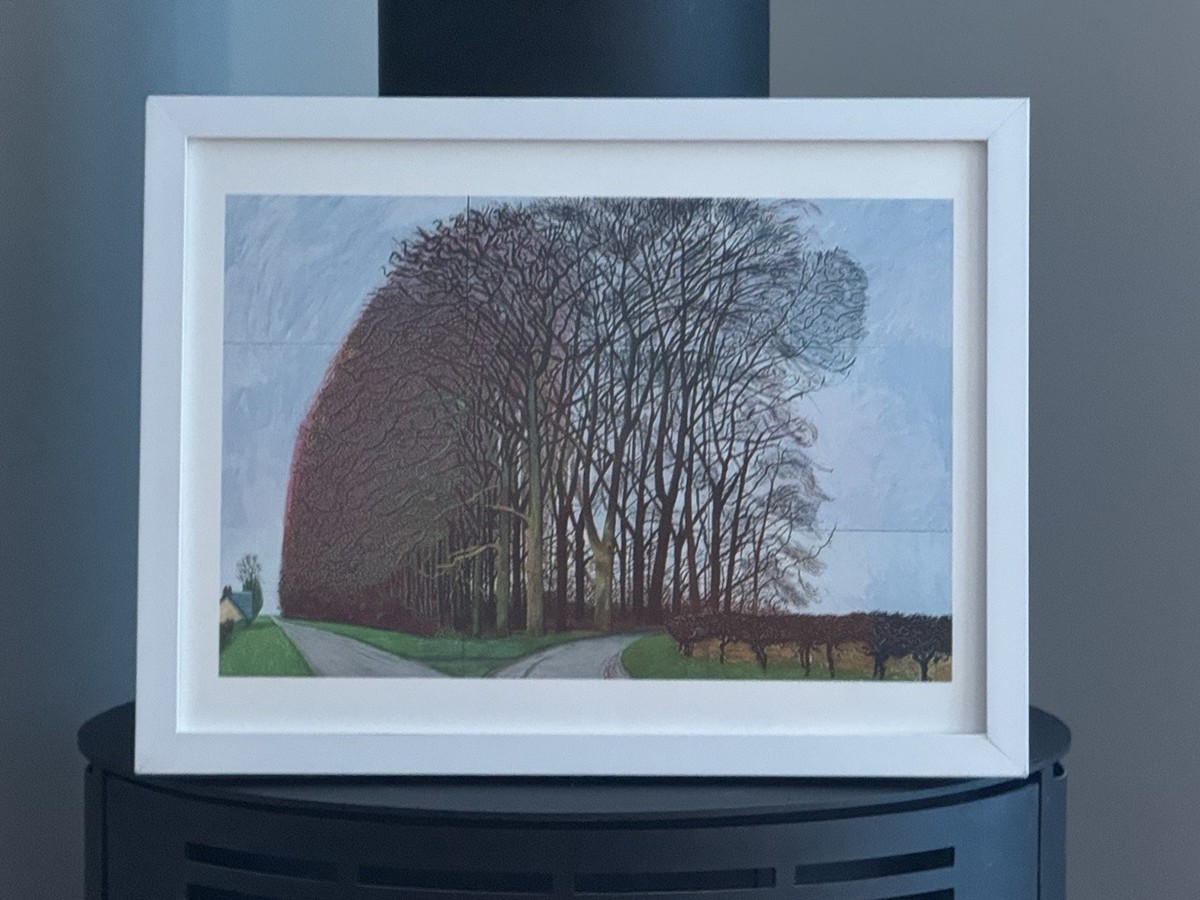 David Hockney Bigger Trees Near Water Print White Frame | eBay UK