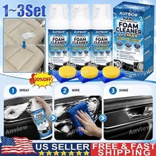 1 3x Nano Multi-Functional Foam Cleaner Pro Max,Car Interior Deep Cleaning Spray