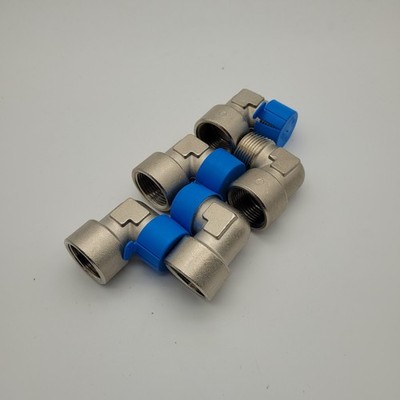 Lot of 5 Festo NPFC-L-R34-G34-MF Male To Female Elbow Fitting, 8030220, 3/4'' NPT