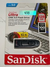 SanDisk Ultra 128GB USB 3.0 Flash Drive SDCZ48-128G Black Thumb Drive