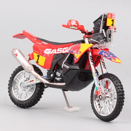 1/18 Bburago GASGAS RX450F Bici da Rally Fuoristrada Motociclo Modello Motocross - Foto 1 di 13