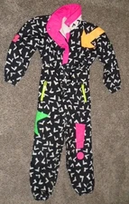 Obermeyer Skiwear Youth Size 12 One Piece ski suit Retro Snowsuit