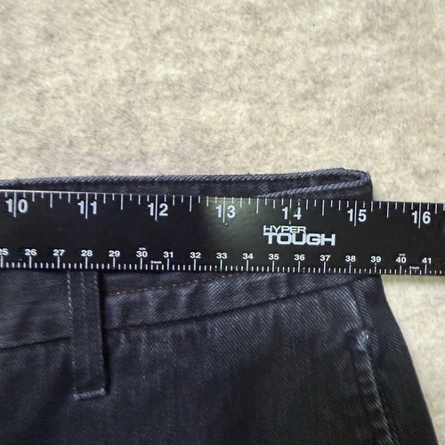 Hiroshi Kato Pants Mens 30 Black The Axe Slim Chino Stretch USA Made Fits 30x31 - Picture 10 of 18