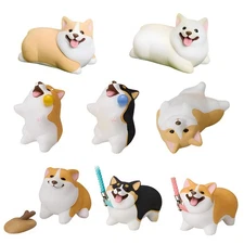 Stand Stones Corgi Cute Gacha Dog Figure Japan Blind Box Capsule  1 Random Toy