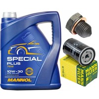 MotoröL Filter Set Mannol 10W-30 5 Liter + Schraube FüR VW Transporter IV Bus
