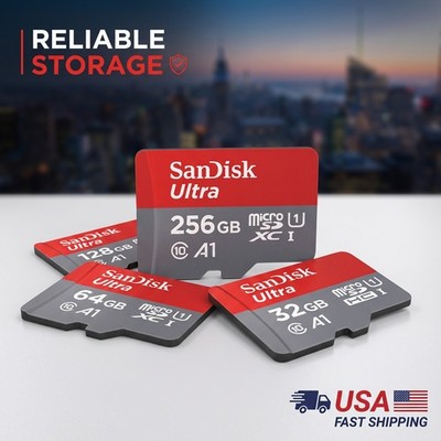 Sandisk Micro SD Card Ultra Memory 32GB 64GB 128GB for Smartphones