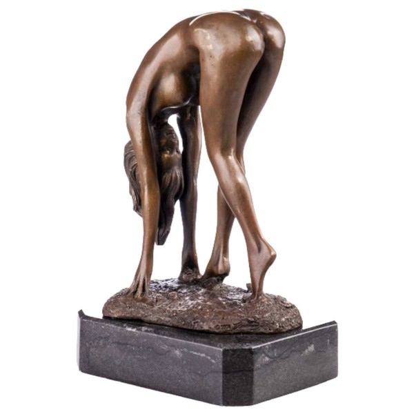 Bronze Skulptur Figur Bronzeskulptur Bronzefigur Weiblicher Akt Erotik #64037-image