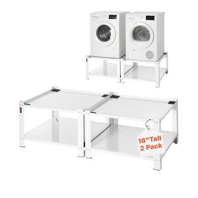 #ad #ad VEVOR Laundry Pedestal 16.1 in Washer Dryer Stand with Storage Shelf 700 lbs $165.99