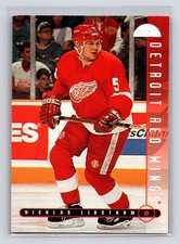 1995-96 Leaf #228 Nicklas Lidstrom Detroit Red Wings Hockey Card