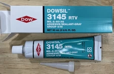 Dowsil 3145 RTV Gray, 90mL Tube, Silicone Adh. Sealant MIL-A-46146, UBD 8/17/25
