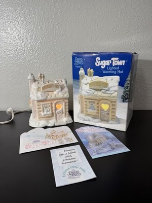 Vtg 1996 Enesco Precious Moments Sugar Warming Hut - With Box/Looks BRAND NEW!!