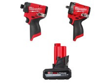 Milwaukee 3453-20x5 M12 FUEL 12V 3/8" Impact Wrench / Impact Driver Bundle