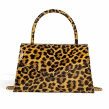 Wristlet Clutch Classic Leopard Print PU Leather Evening Bags For Women Forma...