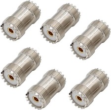 SO239 Barrel Connector, 6-Pack PL259 Coupler UHF Female to RF Adapter...
