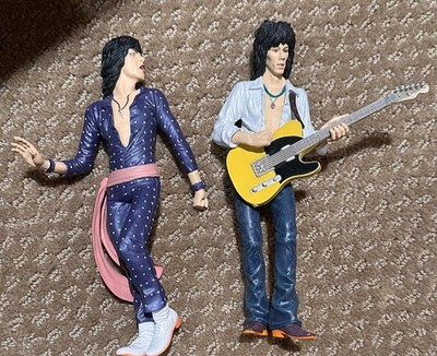 Rolling Stones Mick Jagger and Keith Richards  NECA 7-inch figures - loose