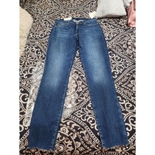 7 for All Mankind Women's Jeans raw hem size 30 super skinny fit