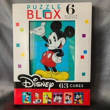 Disney Puzzle Blox - 6 Sided - 63 Cubes - Mickey, Minnie, Goofy, Pluto, Donald