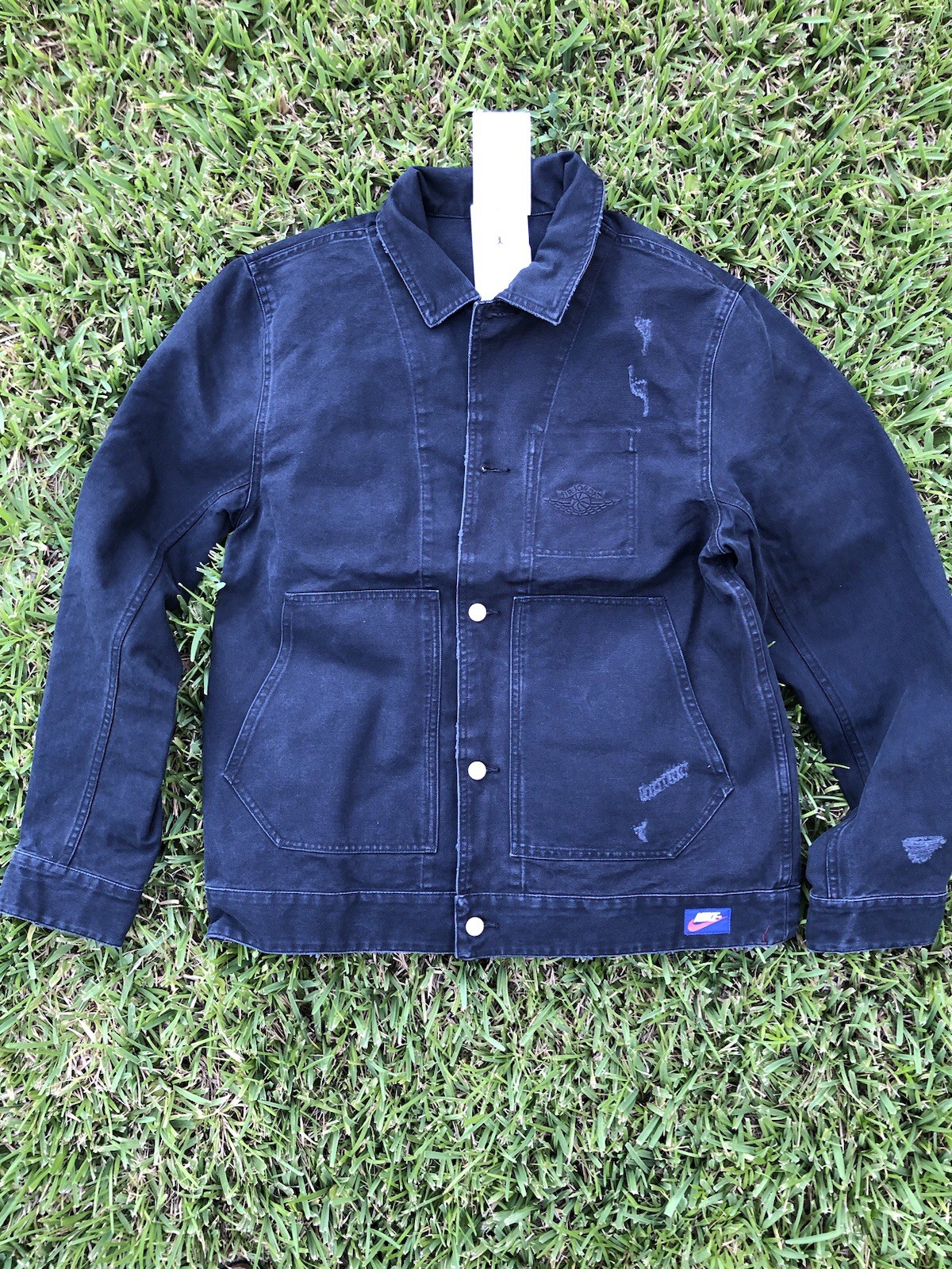 SACAI X NIKE Nike Air Jordan rara giacca Air Chicago nera M Large alta IB3001 010 spedizione gratuita