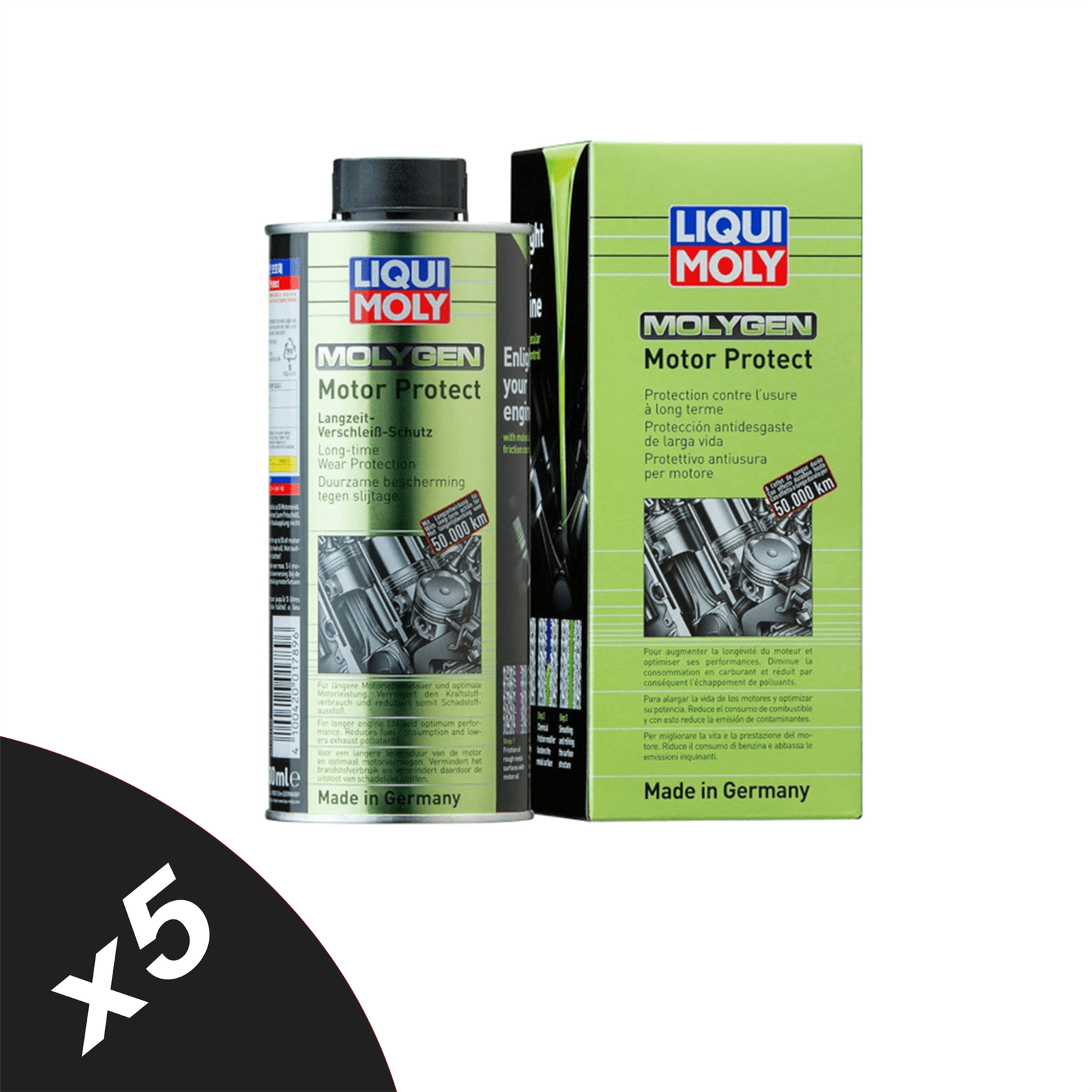 Liqui Moly Molygen Motor Protect Oil Additive Anti Friction Wear 5x500ml