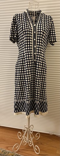 Vintage Late 60’s Early 70’s PolkaDot Mod Dress Peck 5th Av. Size S/m - Image 1