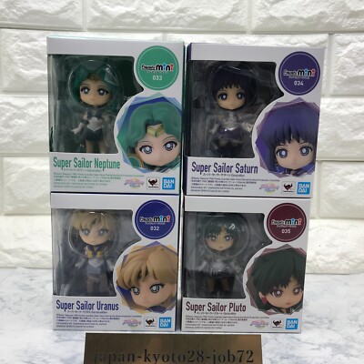 Sailor Moon Eternal Saturn Pluto Uranus Neptun 4er Set Figuarts mini BANDAI JP