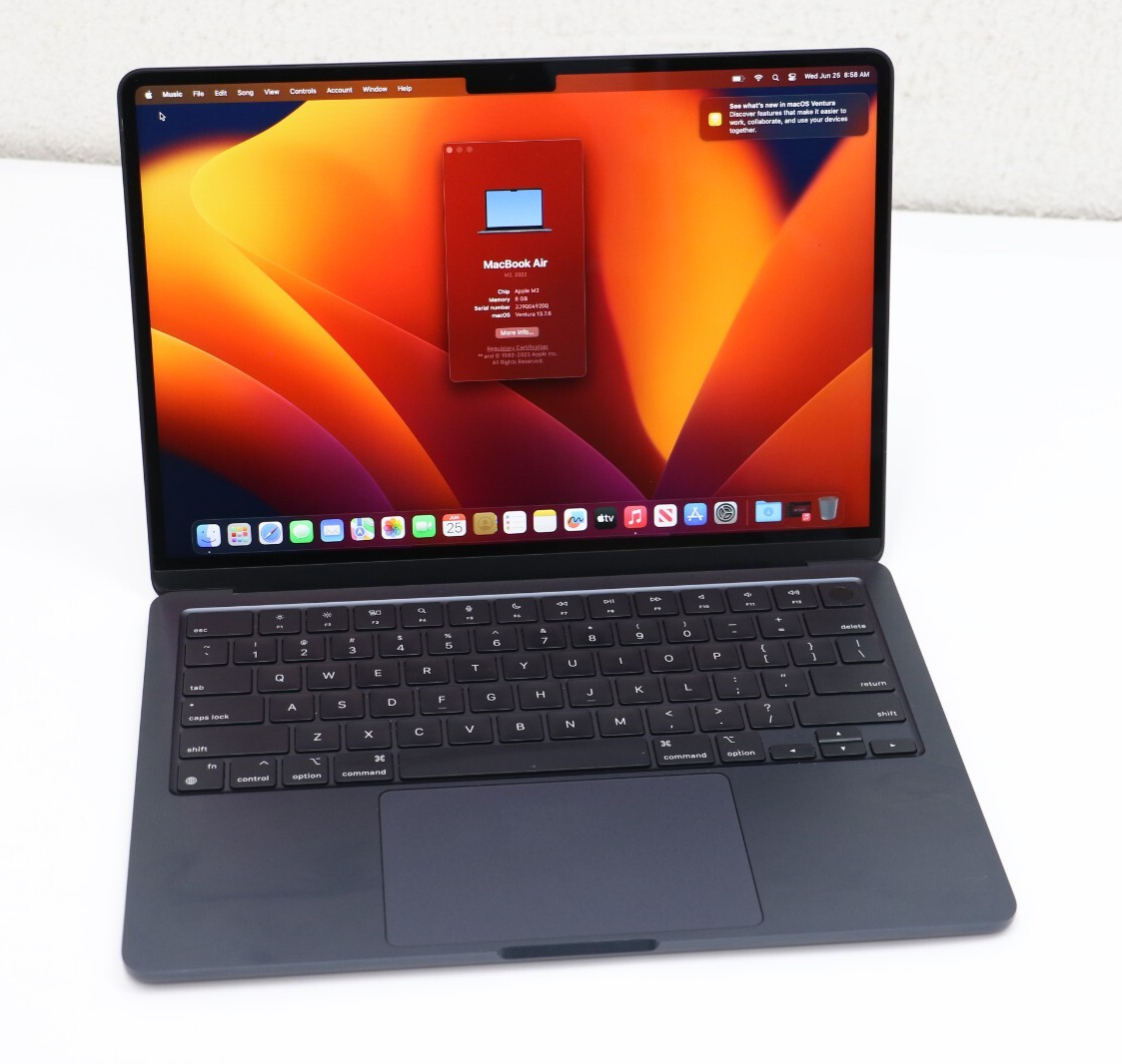 MacBook本体 MacBookAir M2 8CoreCPU8GPU A2681 256GB Apple Macbook Air 2022 13