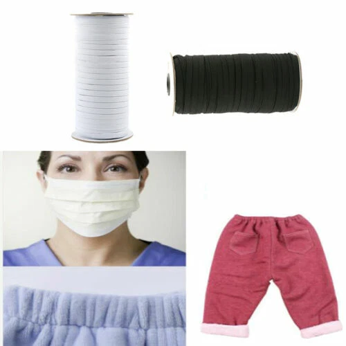 Passamanerie elastici elastici nero per l'hobby del cucito