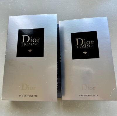 DIOR HOMME Eau de Toilette  .03 oz Mini / Sample - SET OF 2