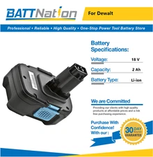 18V 2Ah XRP Li-ion Battery for DeWalt DC9182, DC9181, DC9180
