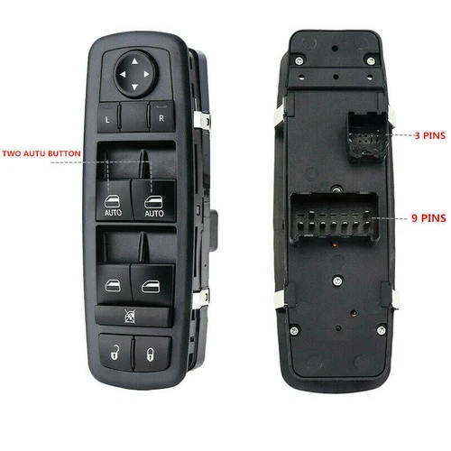 Interruptor maestro de ventana eléctrica 68110866AA izquierda para Dodge Ram 1500 2500 2013 2014 2015 - Imagen 5 de 9