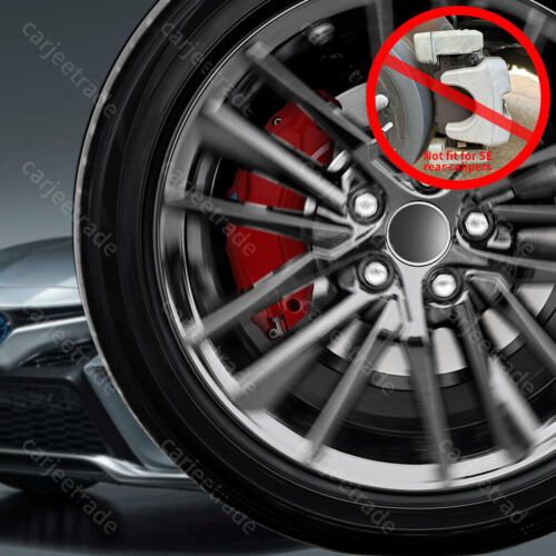 Car Caliper Covers Compatible for Toyota Camry 2019-2024 RAV4 2020-2024 Red - Picture 5 of 8