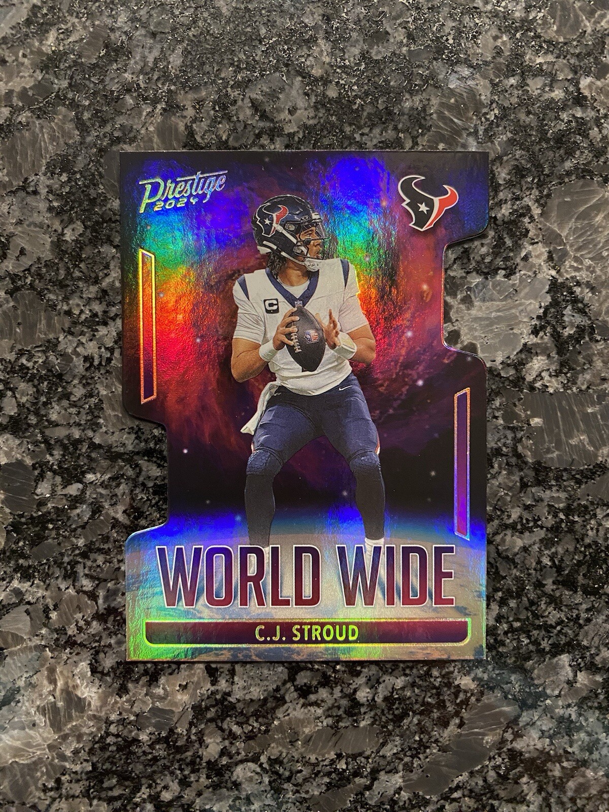 2024 Panini Prestige CJ Stroud World Wide Die Cut Case Hit SSP #WW-CJS