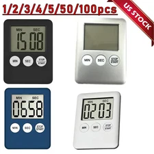 LCD Digital Kitchen Cooking Timer Count-Down Up Clock Loud Alarm Magnetic Lot