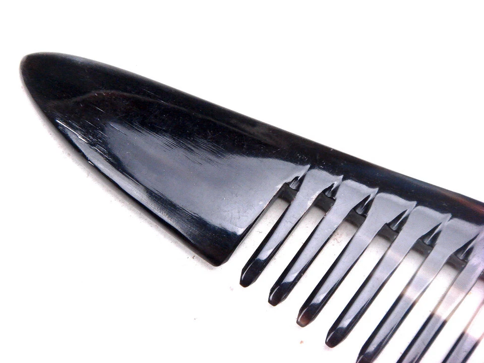 Authentic Ox Horn Hand Crafted Pocket Comb Fashion Hair Organizer New #03042206 - Image 3 of 4