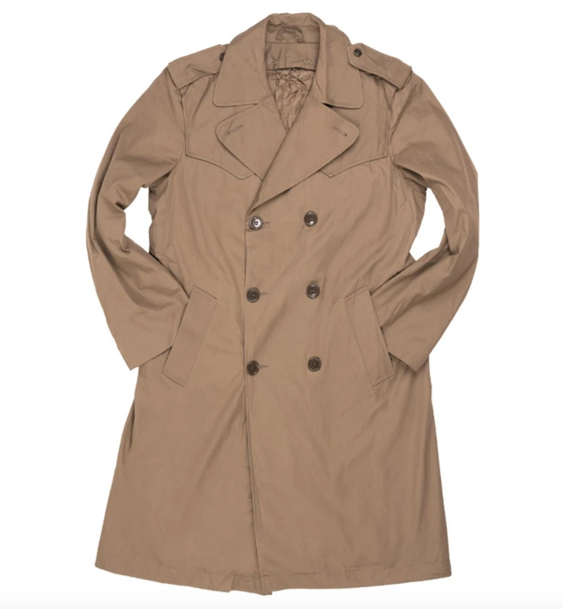 Genuine Italian Army Surplus Lightweight Lined Trench Coat eBay