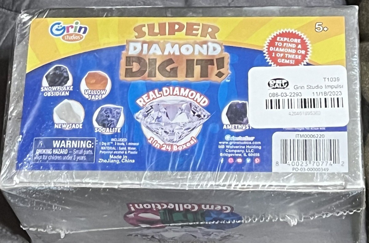 NEW Factory Sealed Super Diamond Dig it! Real Diamond in 1:24