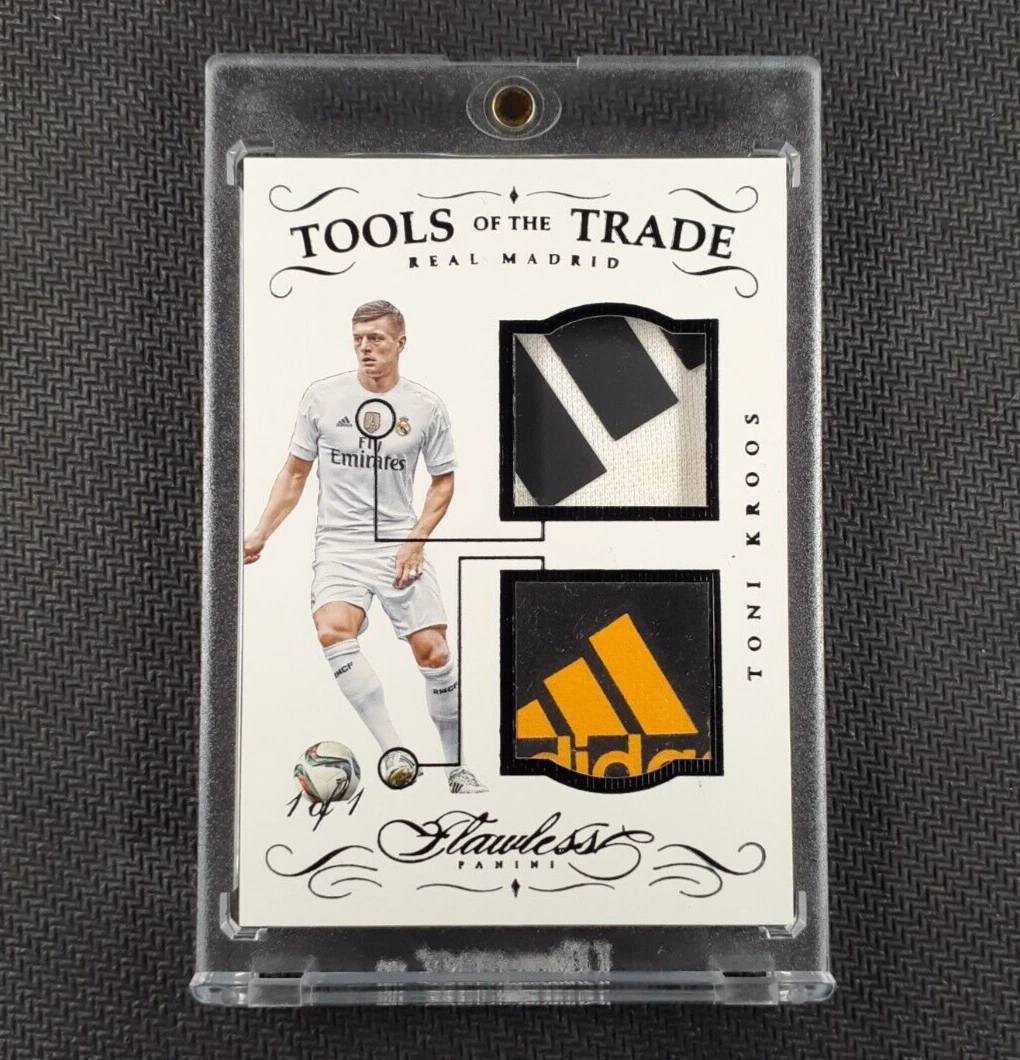 2015-16 Panini Flawless Soccer Toni Kroos Tools of the Trade 1/1 Adidas Patch