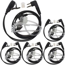 5 Pack Acoustic Tube Earpiece MIC for Motorola GP88 300 2000 CT150 P040 PRO1150 