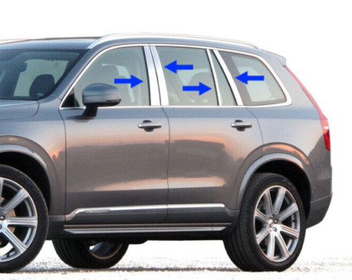 For 2016-2025 Volvo XC90 Stainless Steel Chrome Pillar Post Trim 8PC