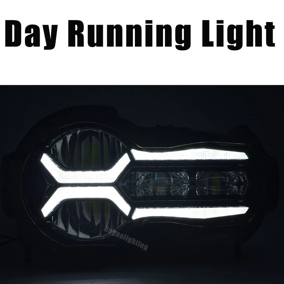 LED 车头灯适用于宝马 R1200GS R1200GS ADV 2013 - 2017/ R1250GS 冒险 2019 - 2024 — 第 3/4 张图片