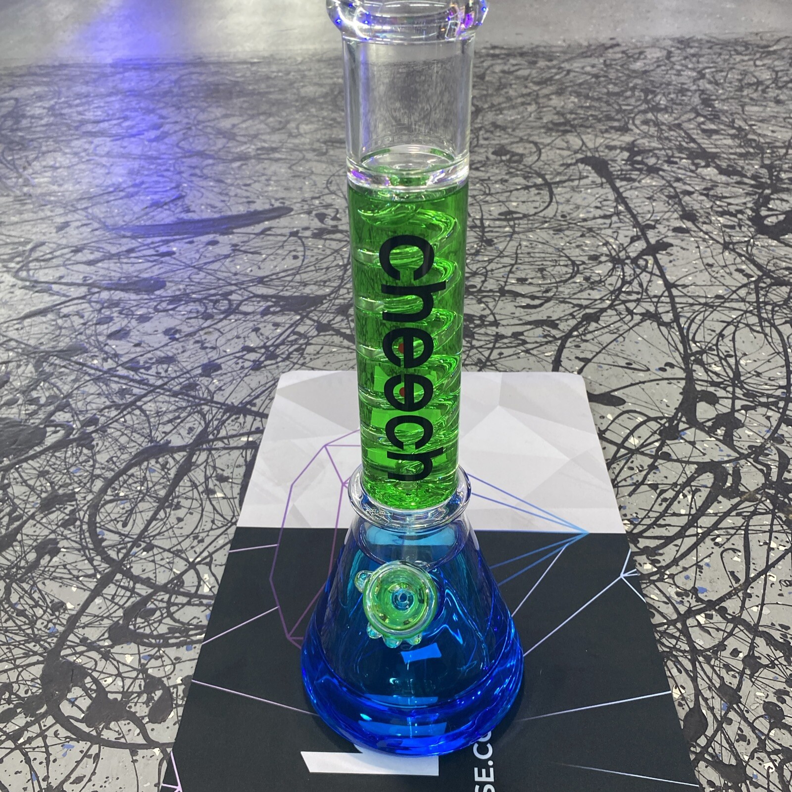 THICK Cheech Glass 16”  Bong Glass Water Pipe COOL Freezable *USA* HEAVY