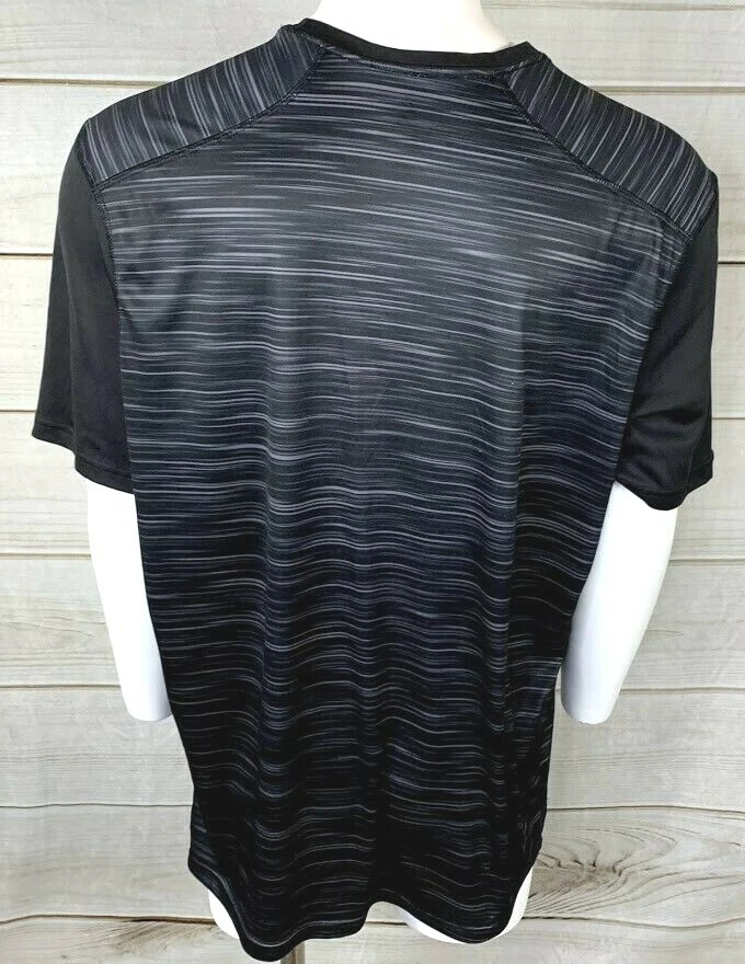 Camisa deportiva Energy Zone para hombre negra y gris talla XXL 2XL gimnasio usada en excelente estado A1308 Foto 4 de 4