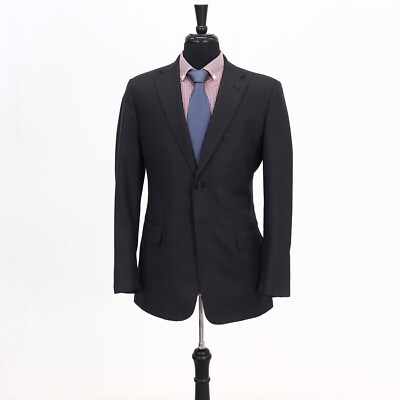 Tom James 38R Gray Sport Coat Blazer Jacket Solid 2B Wool