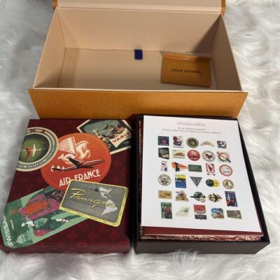 Louis Vuitton New and unused 30 postcard Air Lines Labels Red From