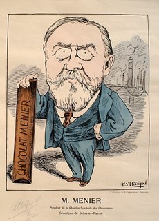SCHOKOLADE MENIER HUMORVOLLES POSTER GASTON MENIER SENATOR